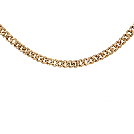 18K Rose Gold Swedish Chain Necklace   j7664